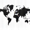 Világtérkép ikon, mely az elérhetőséget szimbolizálja