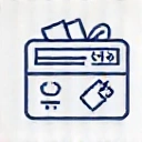 Táska tele pénzzel ikon, pénztárca, árcédula